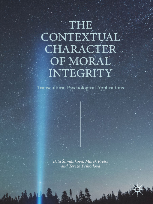 Title details for The Contextual Character of Moral Integrity by Dita Šamánková - Available